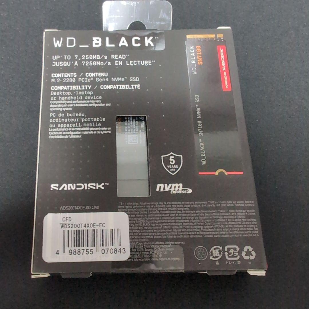 内蔵型SSD WD_BLACK SN7100 2TB NVMe SSD