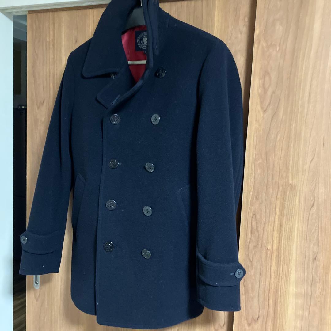 美品　ネイビー本格的Pコート