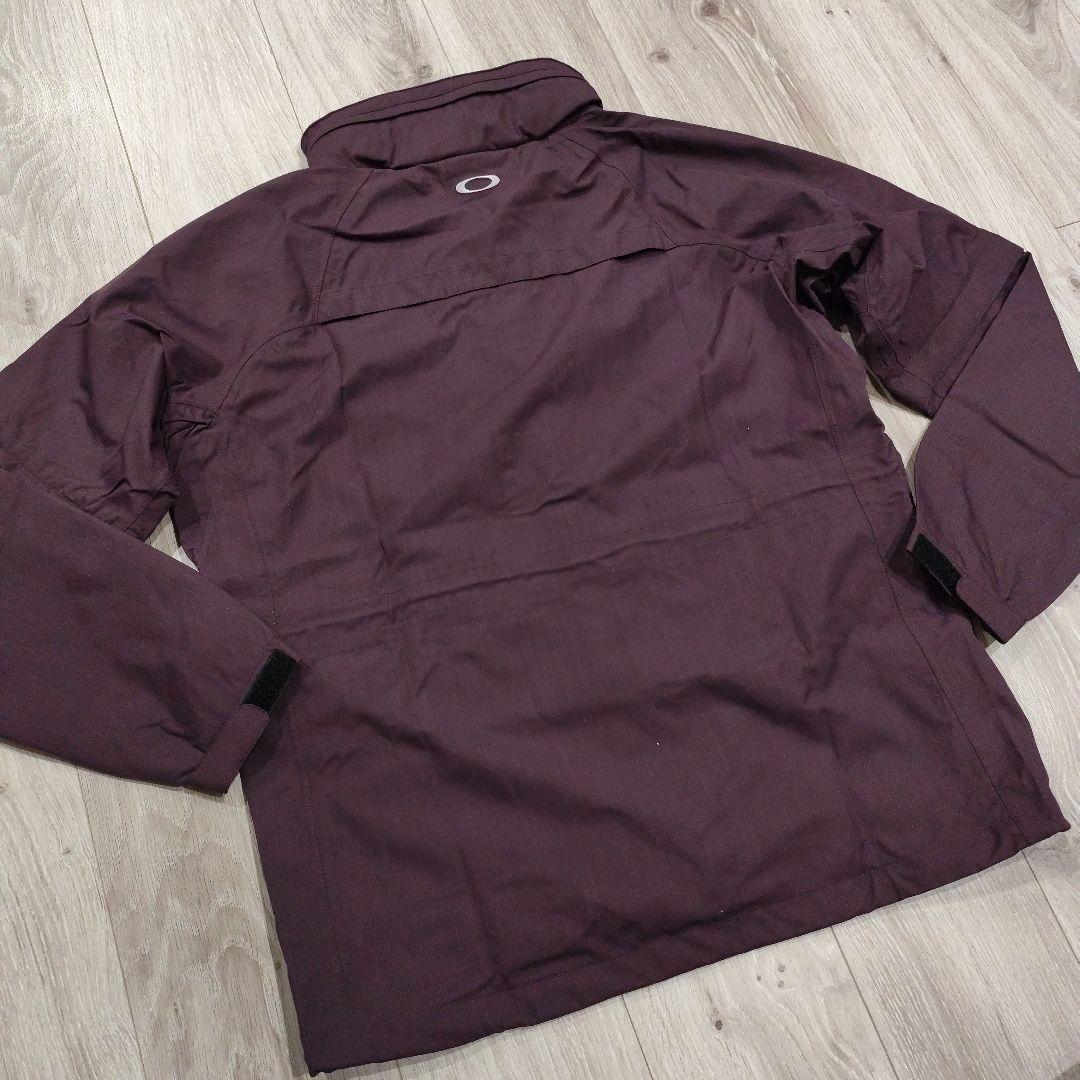 【未使用】OAKLEY バーガンディ フード付きジャケット 撥水加工
