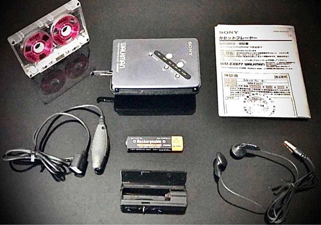 カセットウォークマン SONY WM-EX677 茶「整備済み、稀少完動超美品」
