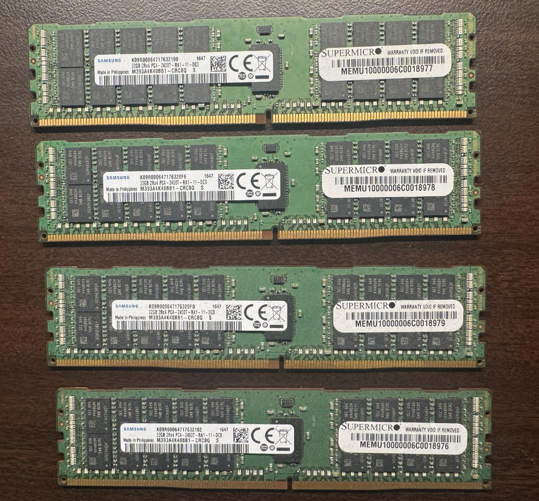 P*人様 デスクトップPC EPYC7702P(64コア128スレッド) メモリ