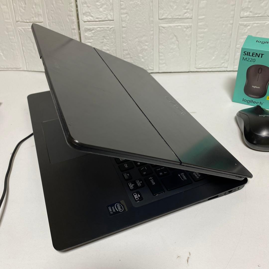 Windows11 オフィス2024年Core i7 SSD SONYノートPC