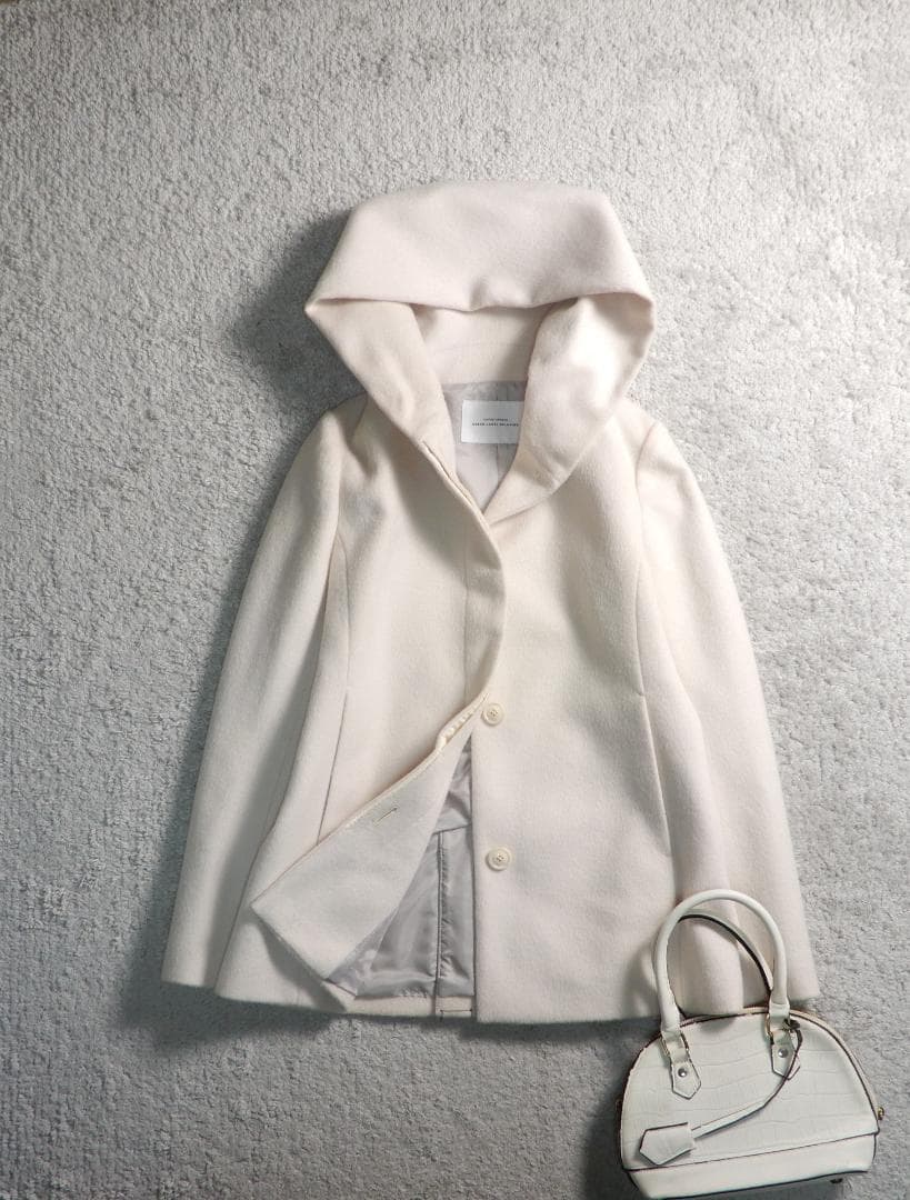 未使用 GLR ユナイテッドアローズ ショールフード ショートコート 36