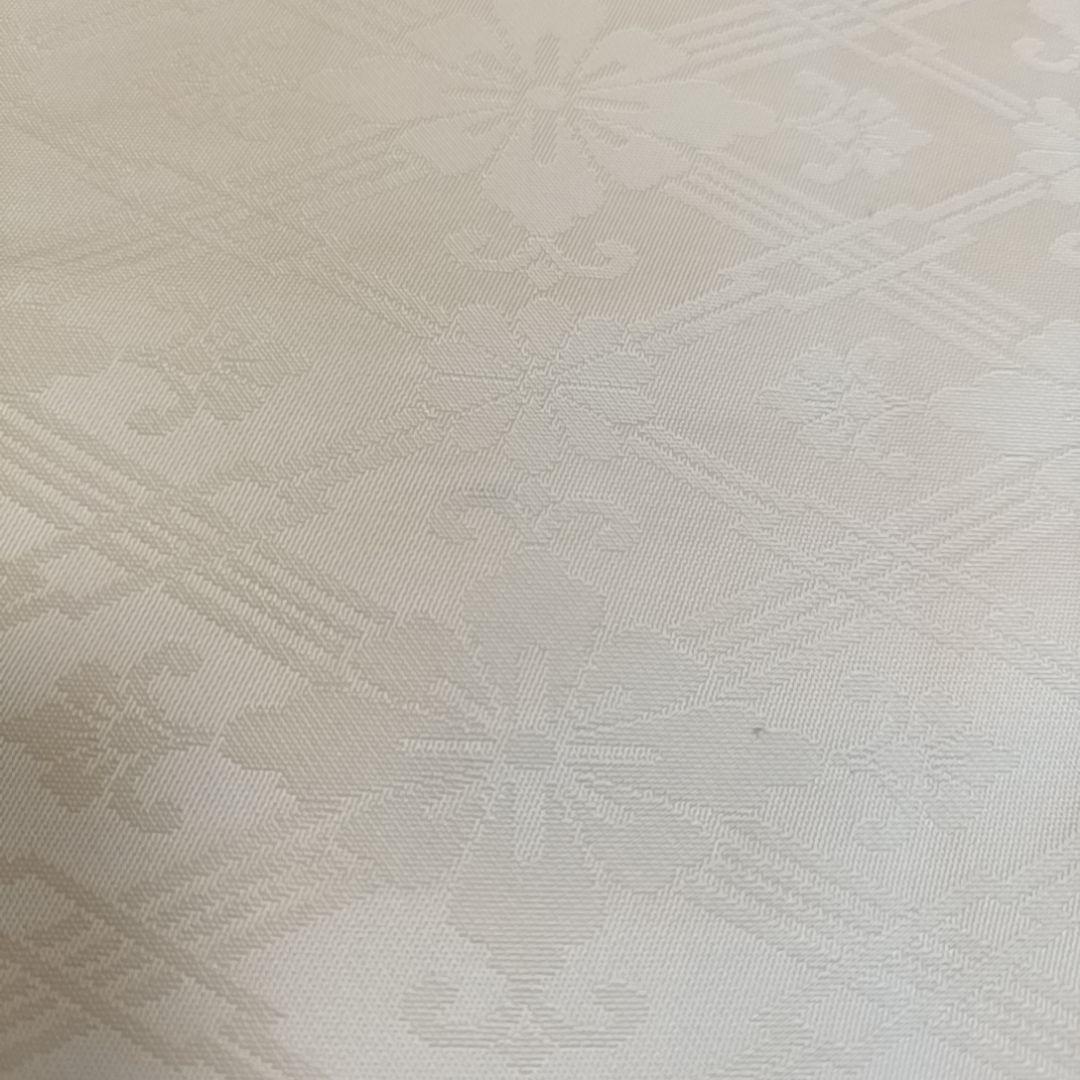 m*i様 LULU12 袋帯 花 花輪 白 オフホワイト 上品 人気