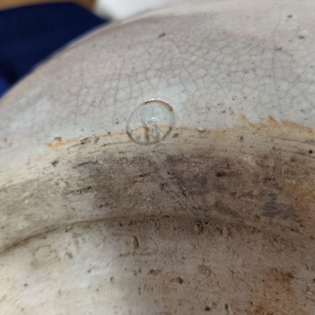 昭和レトロ　大型 萩焼き火鉢