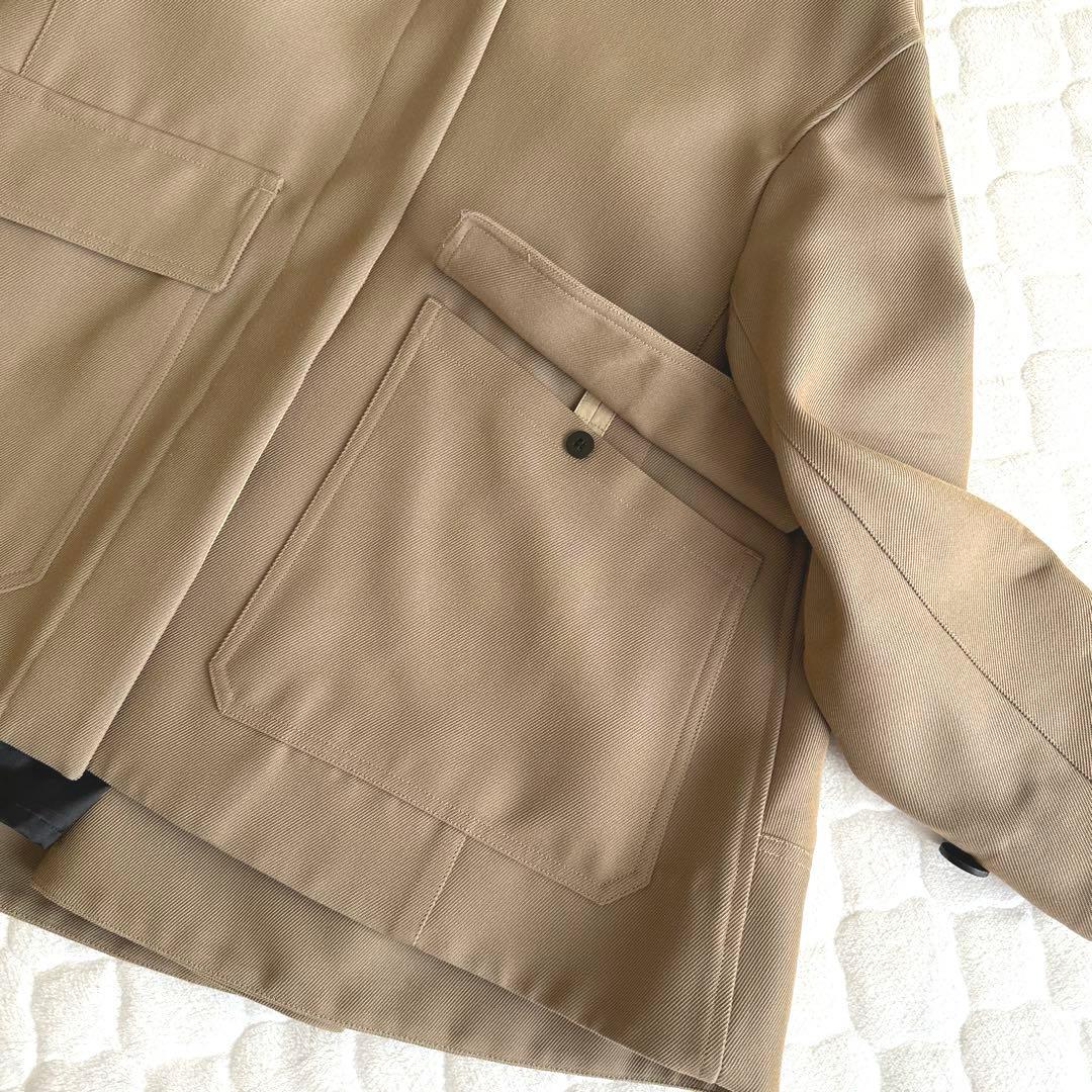 【美品】FORFORMO フォルフォルモ スタンドカラー フレア ウールコート