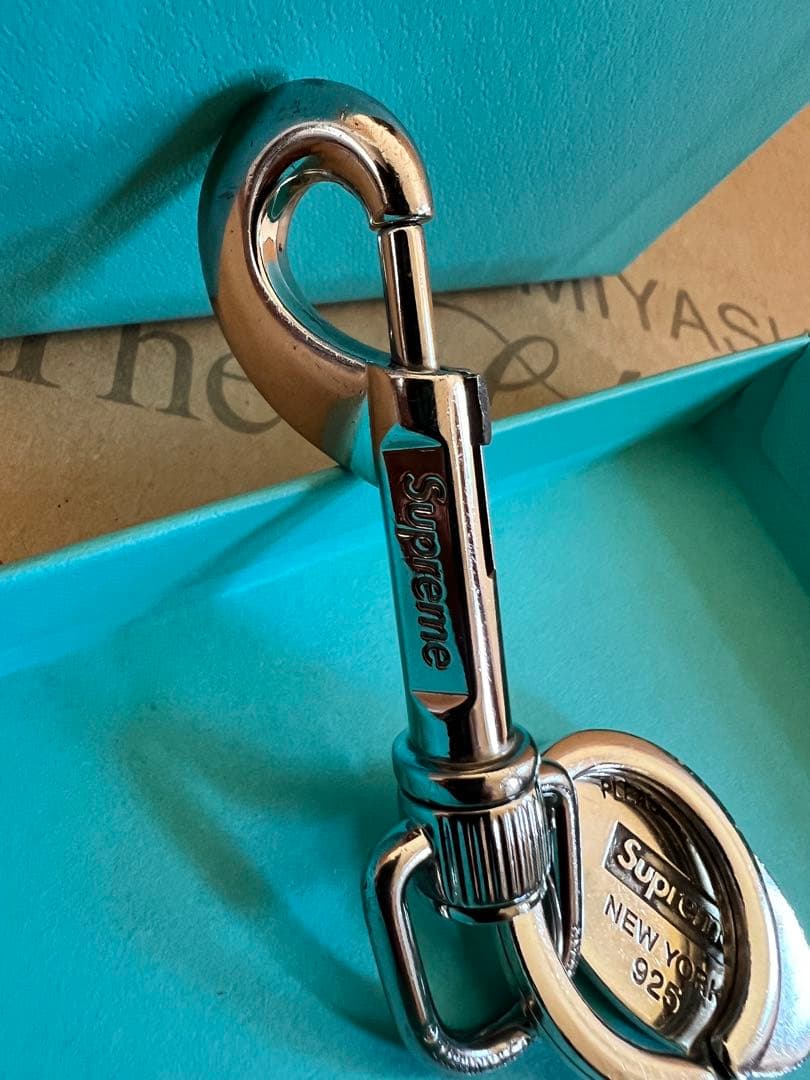 Supreme Tiffany Keyring Silver 中古一部難有り