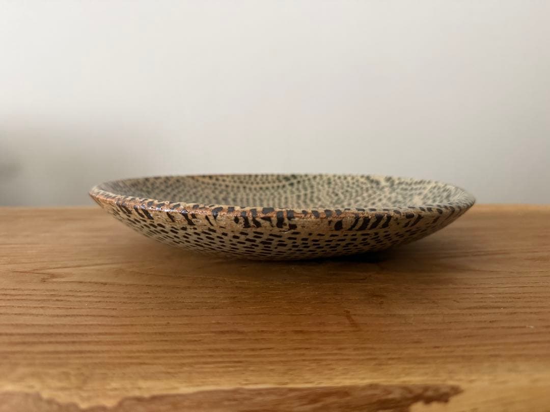 掛谷康樹　練り上げ　9寸皿　惣堂窯　丸皿