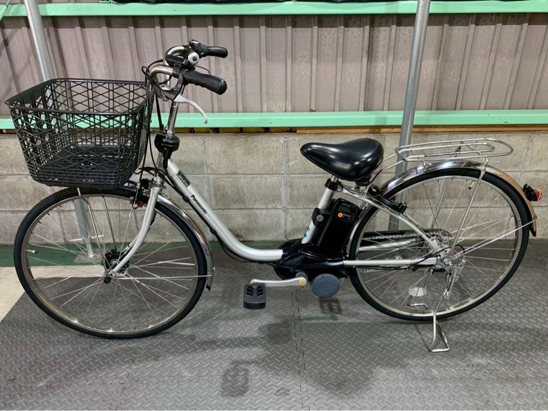 電動自転車　パナソニック　ビビDX 26インチ シルバー　№6114