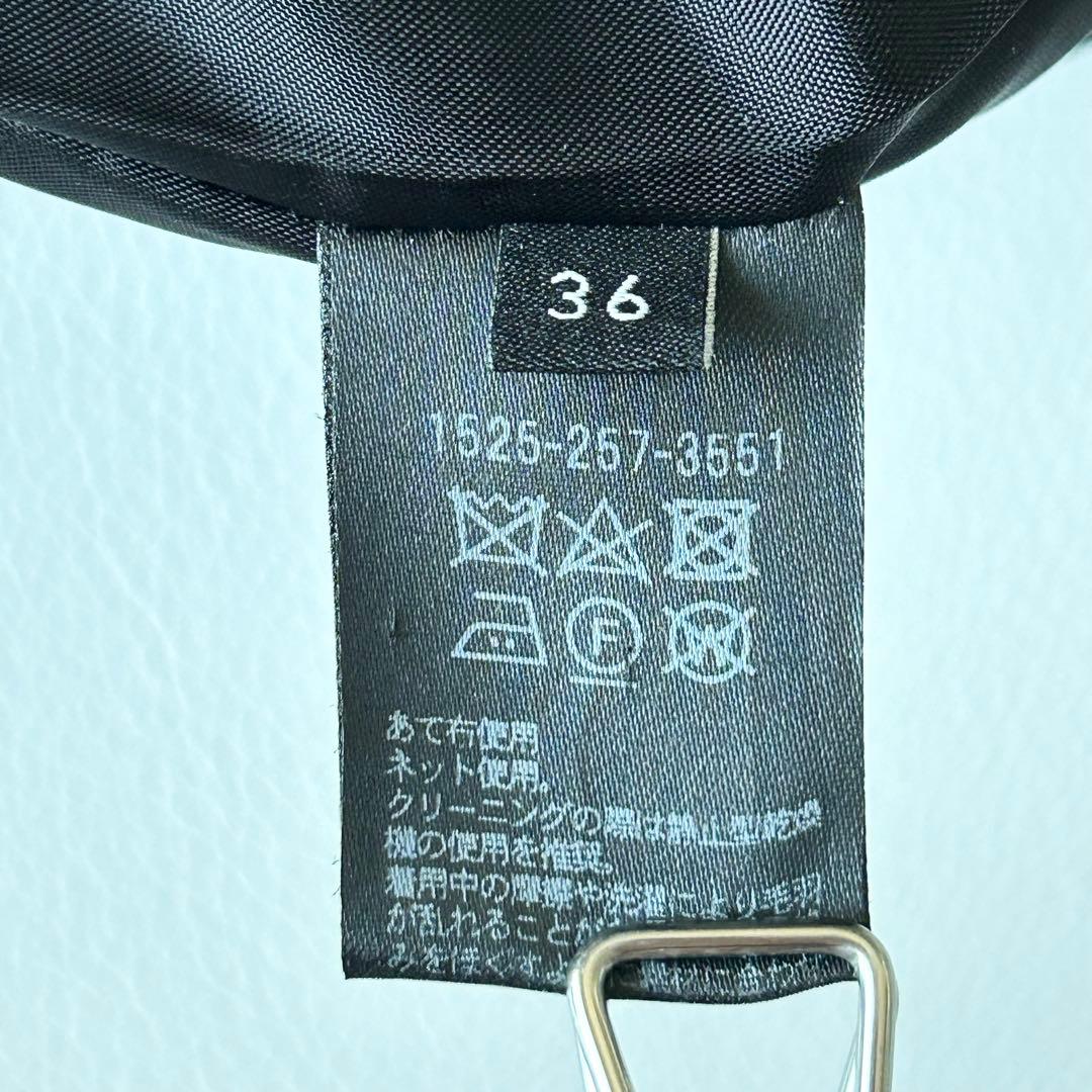 3070y美品 ユナイテッドアローズ ノーカラーカシミヤショートコート 黒 S