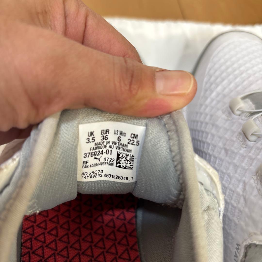 PUMA ゴルフシューズ ホワイト/グレー no box