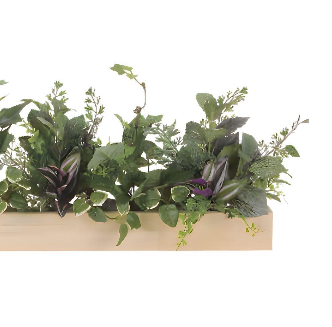 光触媒　人工観葉植物　ウォールグリーン　フェイクグリーン　壁掛けウッドボックス