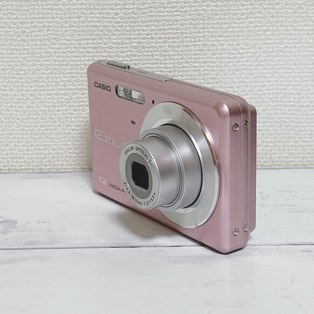 【美品】　CASIO EX-Z77 コンパクトデジタルカメラ　ピンク　動作OK