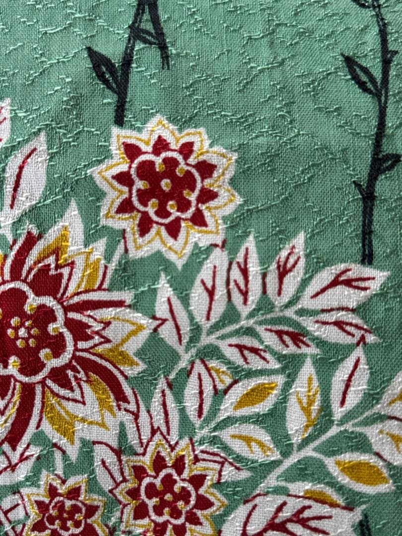 アンティーク カーテン 2枚組 テキスタイル 1930〜1940's イギリス