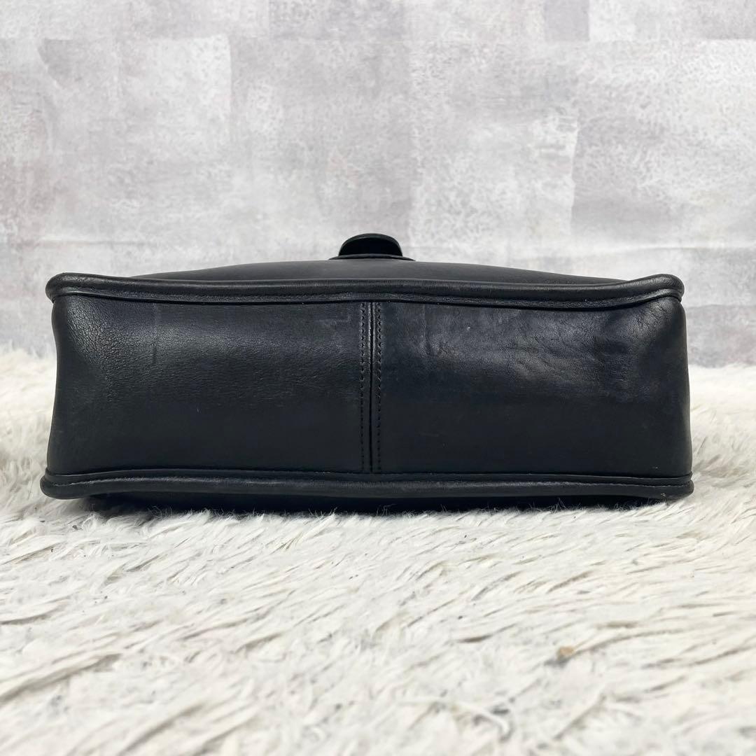 美品 オールドコーチ レザー 2WAY ショルダーバッグ ファスナー ブラック