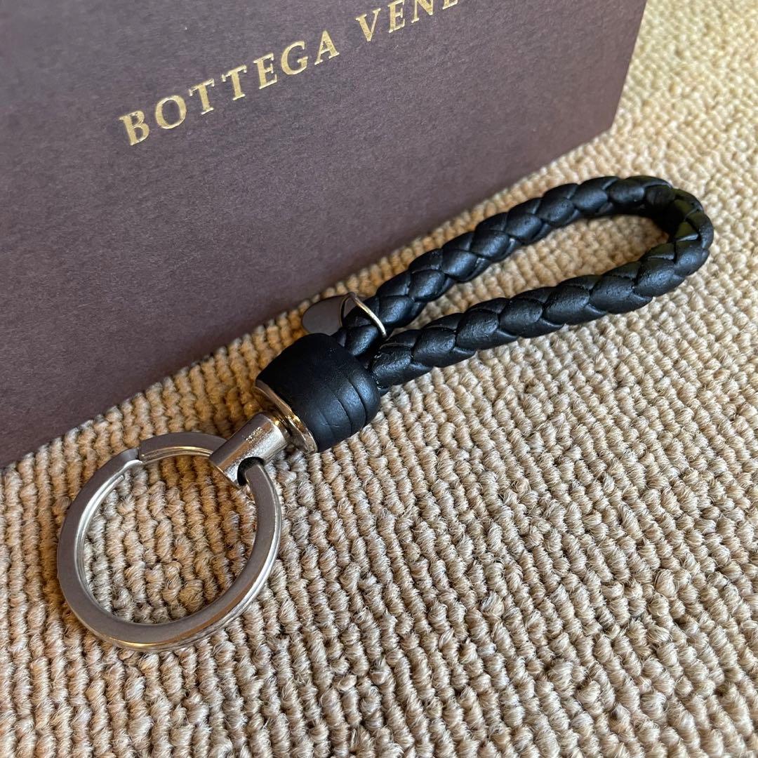 正規品⭐️美品⭐️BOTTEGA VENETA 男女兼用　キーリング　ブラック