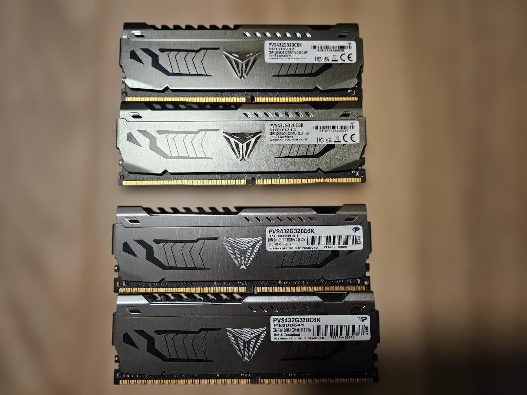 メモリー Patriot Viper Steel DDR4 3200MHz 64GB