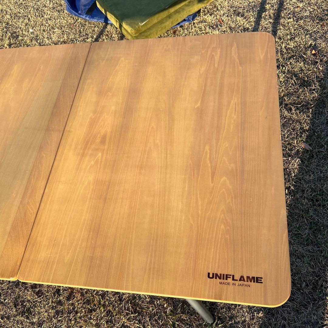 UNIFLAME アウトドアテーブル 木製折りたたみ（廃盤UFテーブル1100）