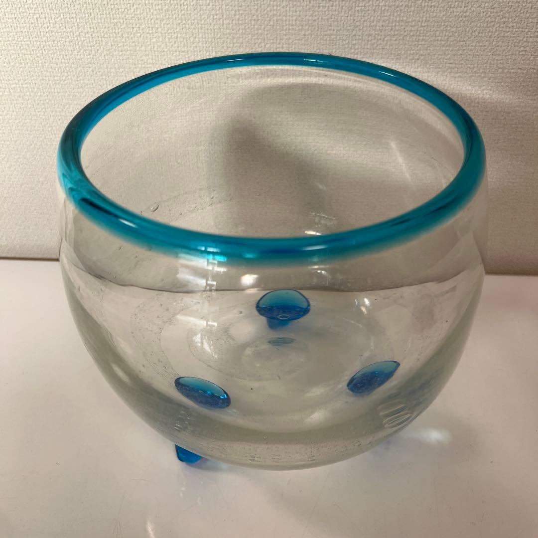 津軽びいどろ 水槽 金魚鉢 めだか鉢　アクアリウム　苔