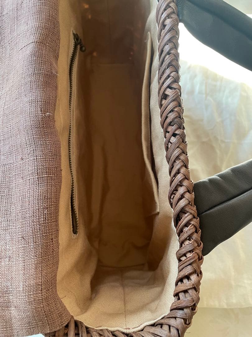 山葡萄製　編みトートバック