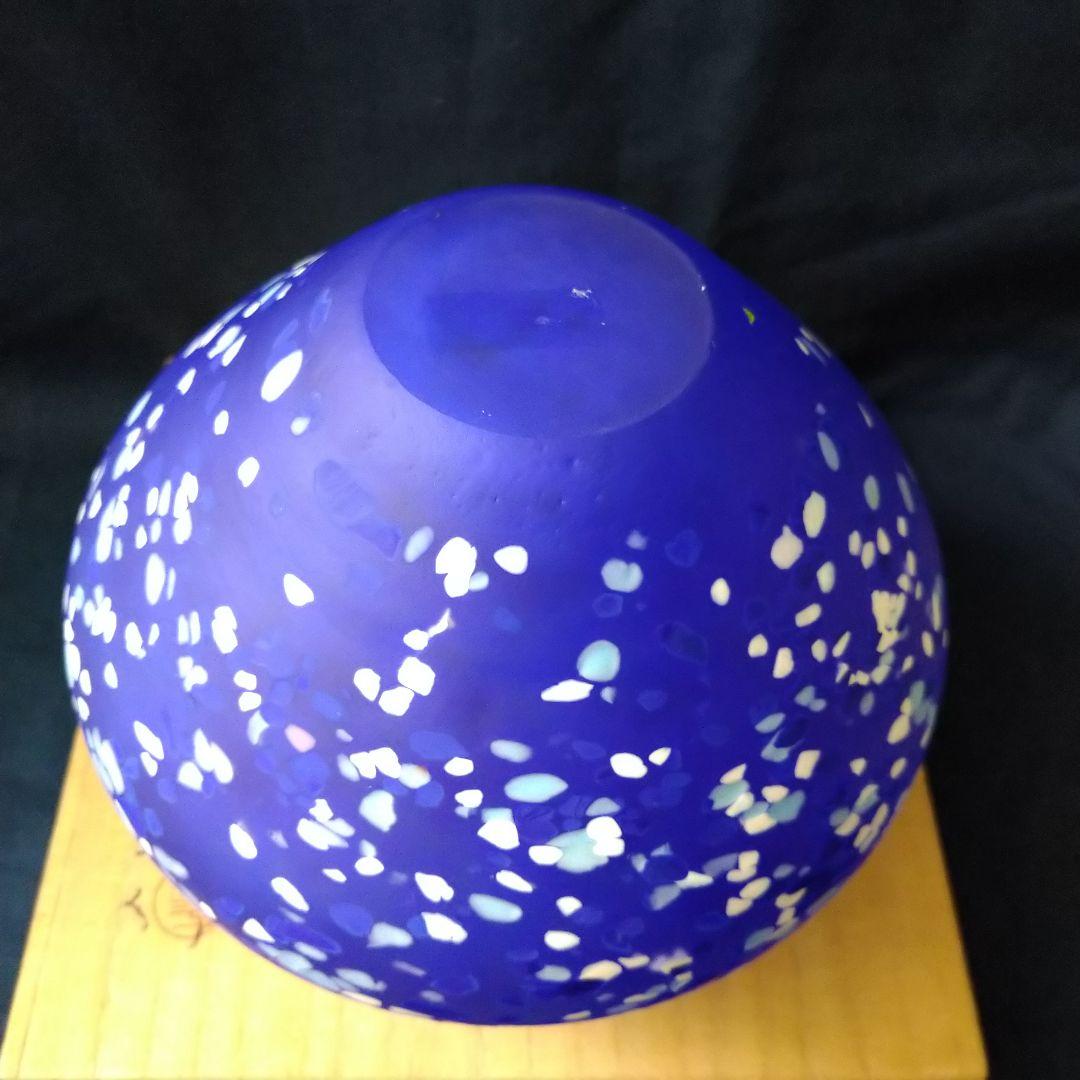 ✤文化勲章受章作家・藤田喬平作✤手吹『金彩花瓶』＊共箱入り