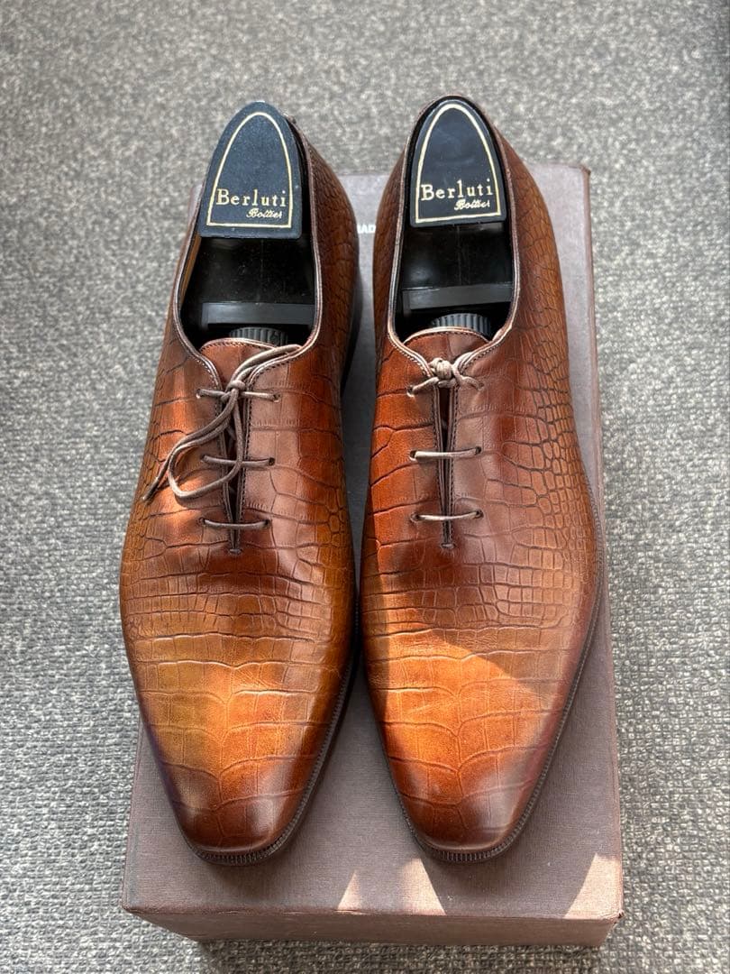 ブラウンレザー ドレスシューズ シューキーパー付き