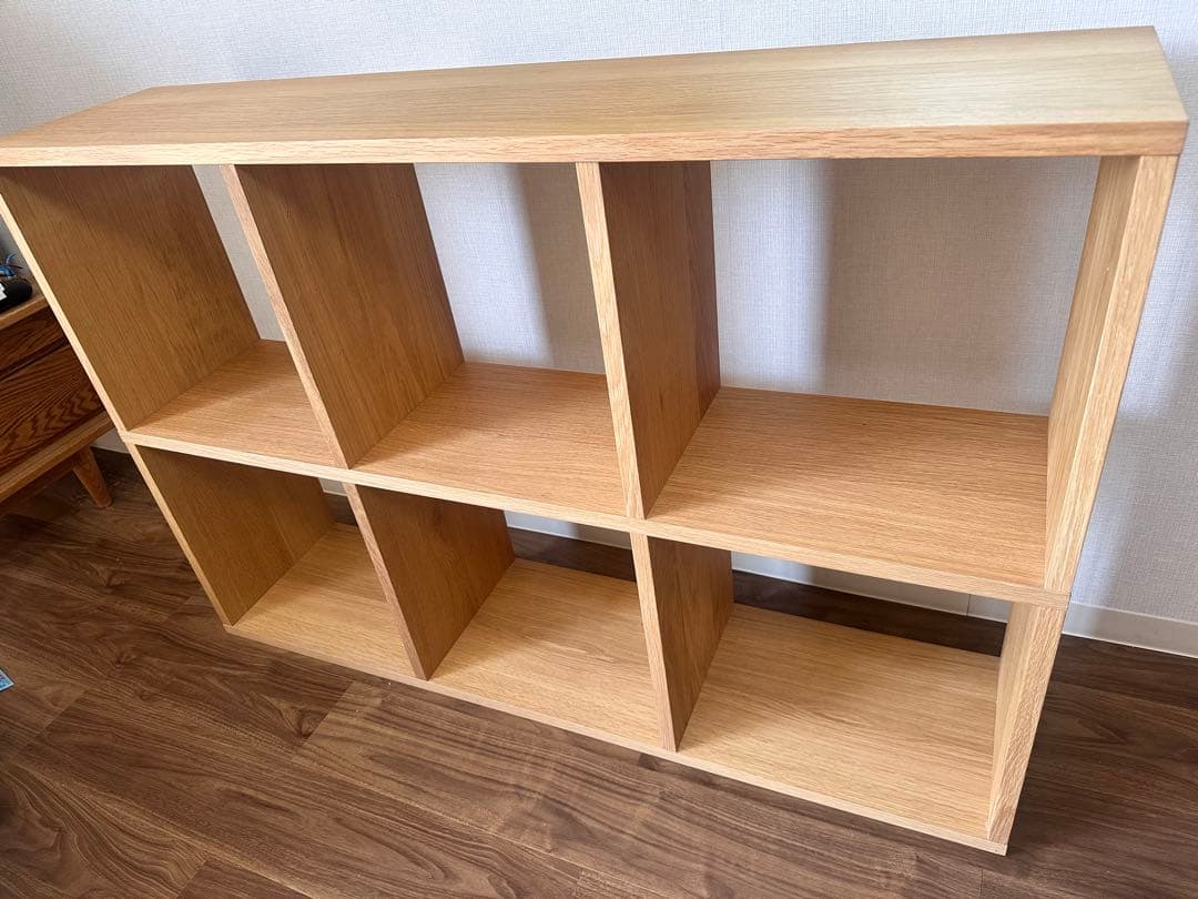 【送料込】無印良品 スタッキングシェルフ　オーク　3段×2列