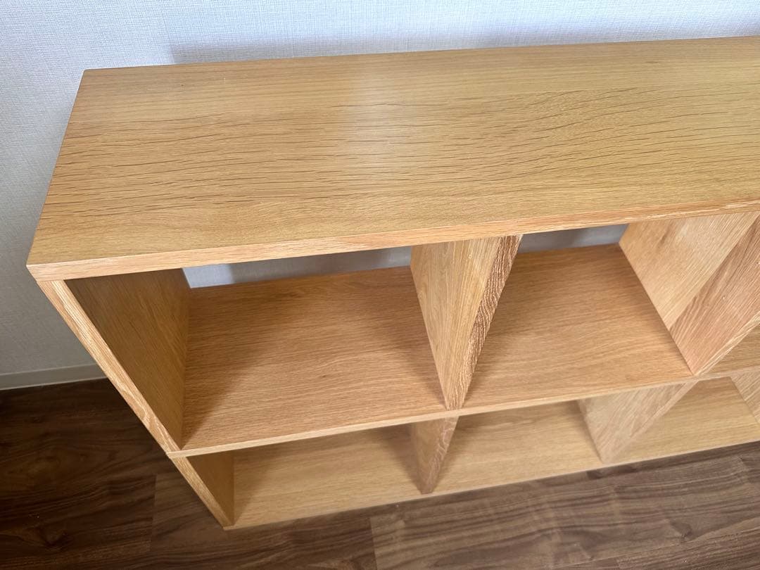 【送料込】無印良品 スタッキングシェルフ　オーク　3段×2列