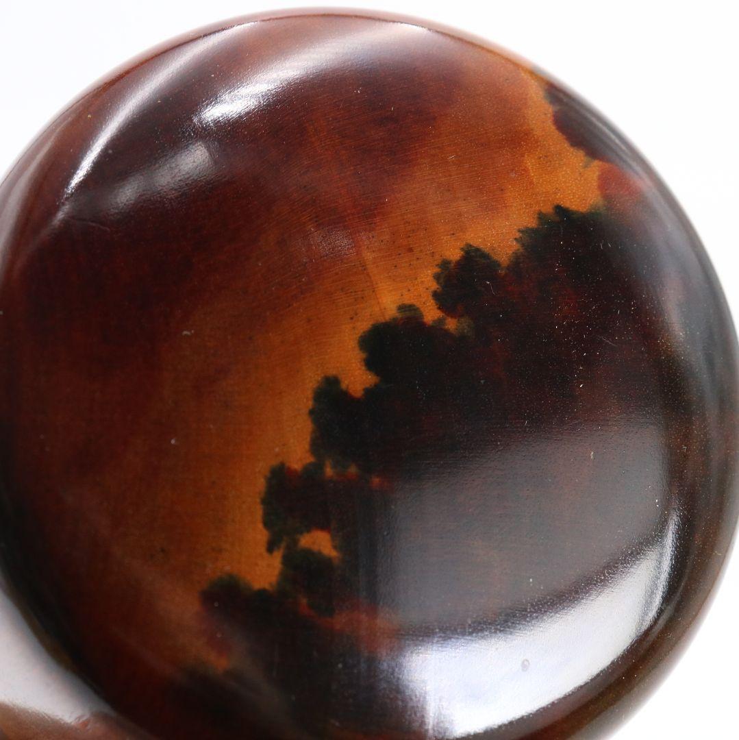 嵐雪作 加賀染漆蒔絵 中棗 茶道具 共箱　V992