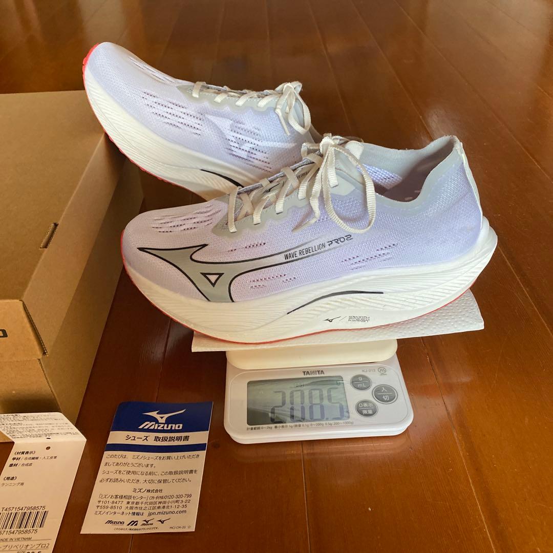 Mizuno WAVE REBELLION PRO 2 26.5cmプレート入り