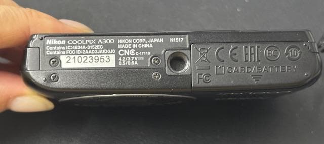 【動作未確認】Nikon COOLPIX A300 ブラック デジカメ