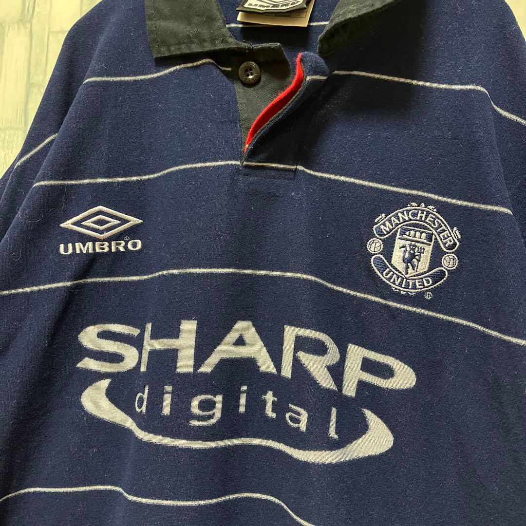 アンブロ マンチェスターユナイテッド ユニフォーム L刺繍ロゴ 長袖 99-00