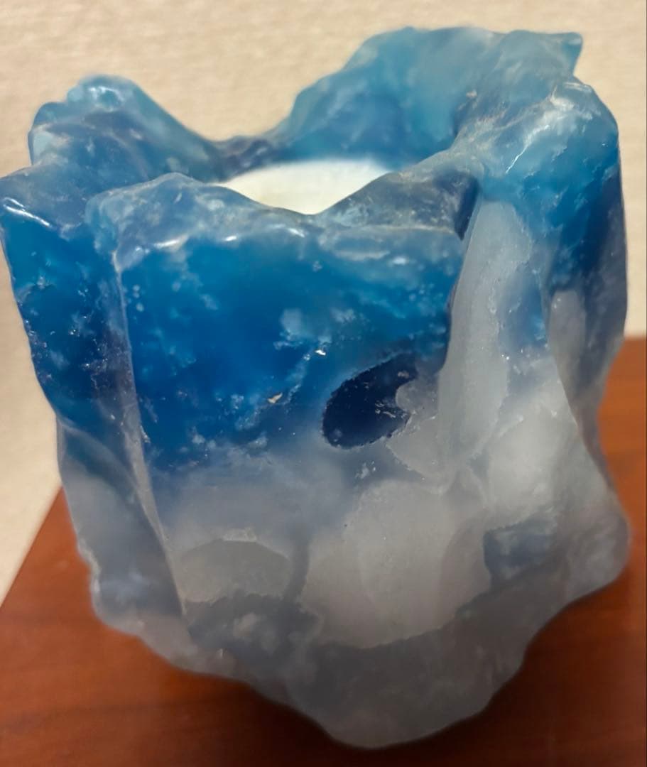 ミナイマサシ キャンドル ROSOKU MINAI アート オブジェ ブルー