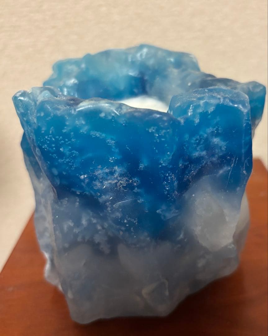 ミナイマサシ キャンドル ROSOKU MINAI アート オブジェ ブルー