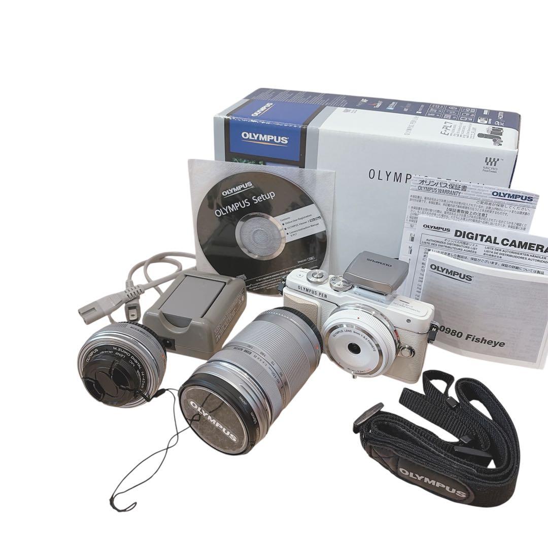 【美品】 OLYMPUS PEN Lite E-PL7 EZダブルズームキット