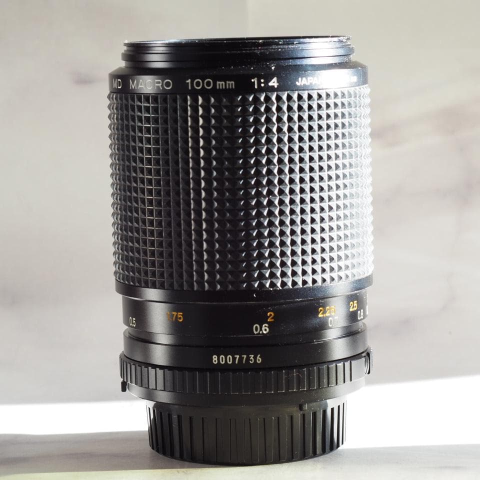 【光学良好】 ミノルタ New MD Macro 100mm f4 マクロ