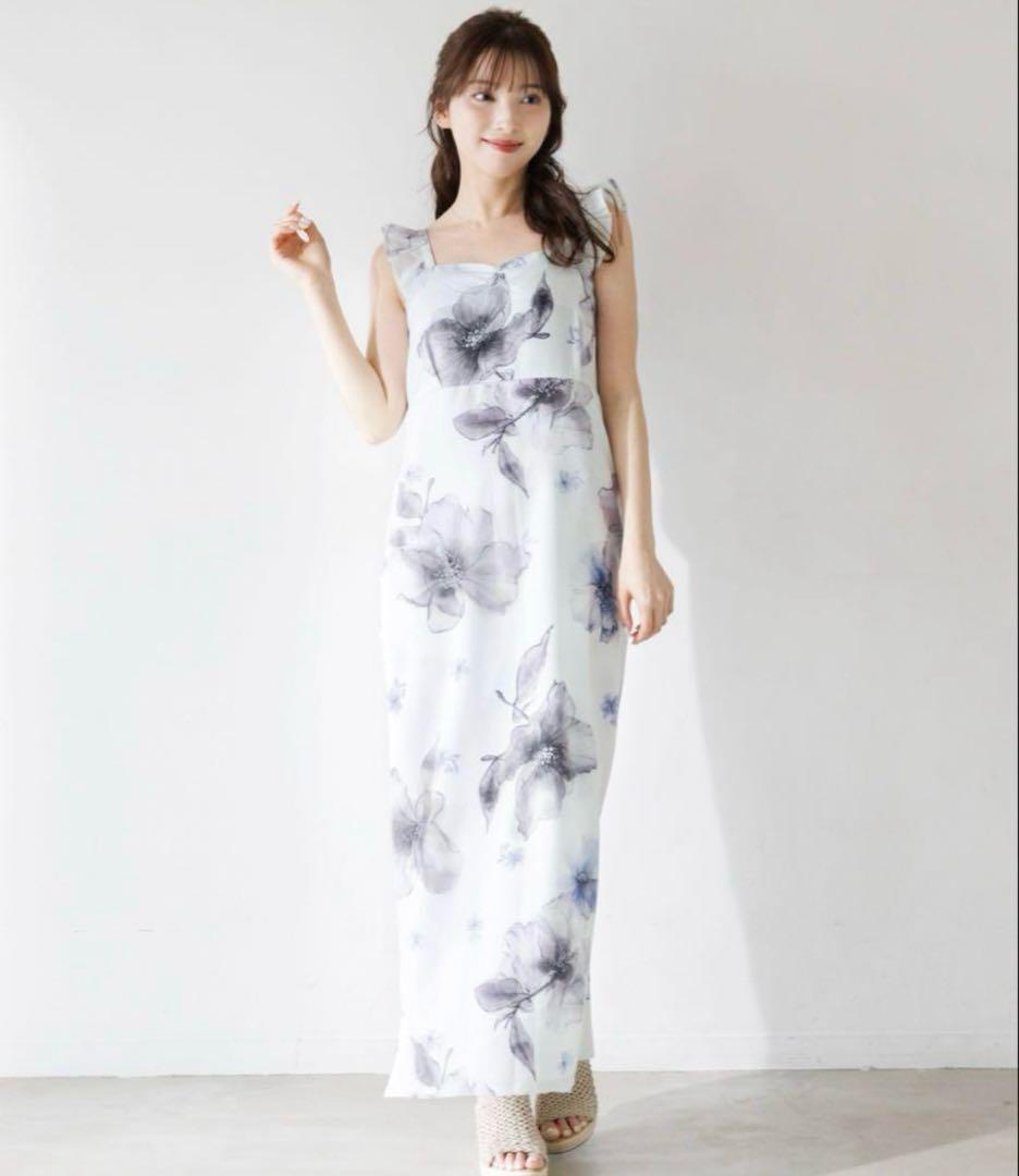 Dita 浴衣 ワンピース セット＋パールベルト1点 夕涼みの花帳