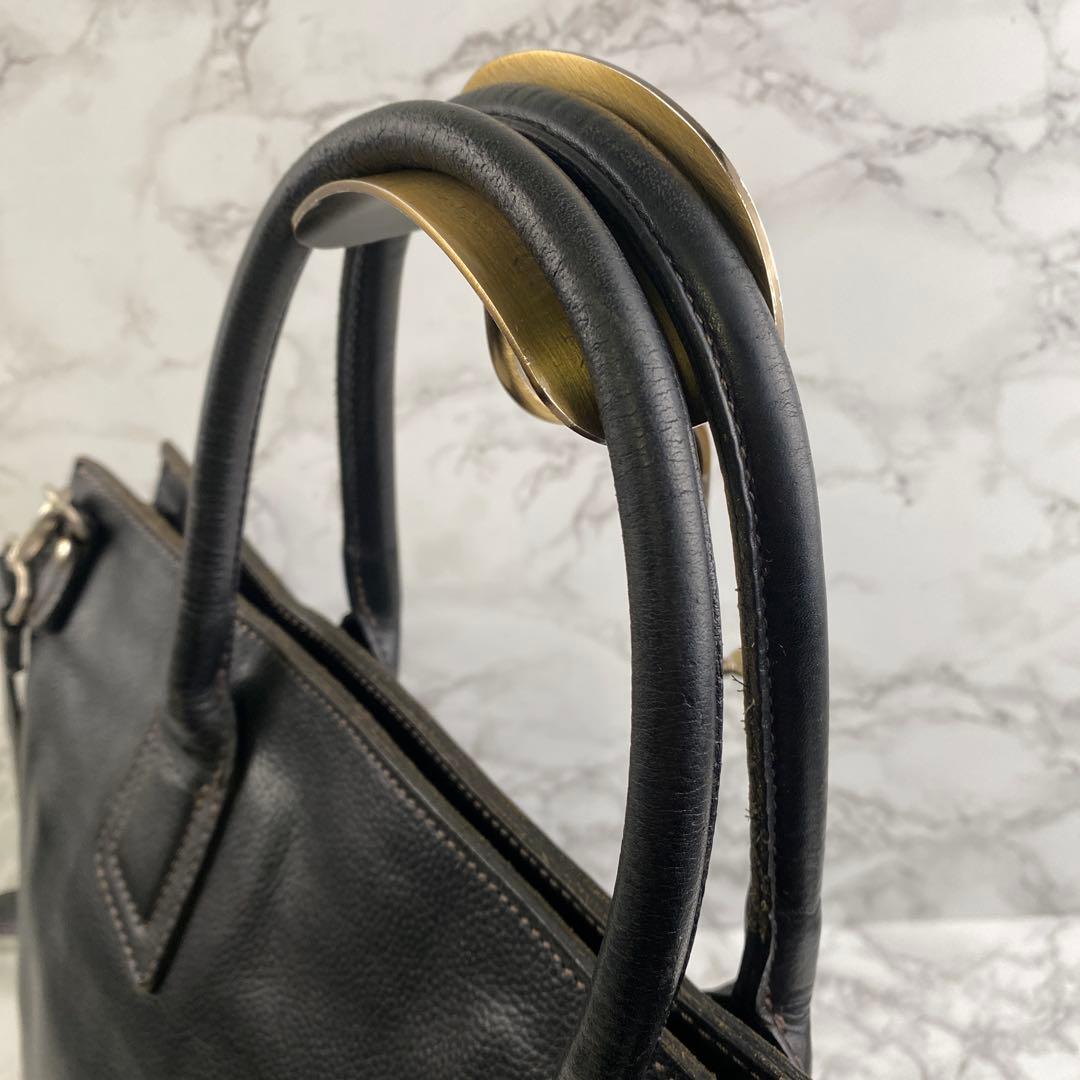 SOMES ソメスサドル 本革 レザー リクルート ビジネストートバッグ 黒