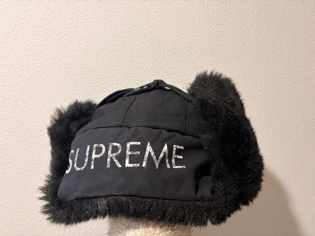 Supreme フライトキャップ フェイクファー