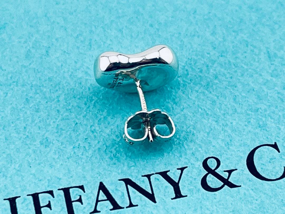 f127 美品　ティファニー　ビーン　ピアス　片耳　シルバー　925 ビーンズ