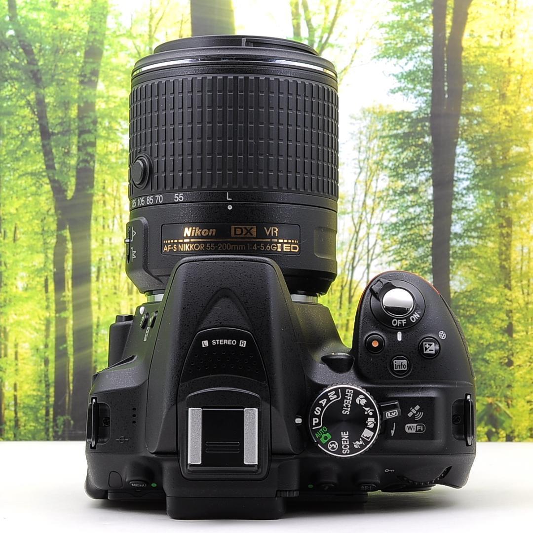 ショット数2665枚！WiFi機能付☆ニコン D5300 望遠レンズセット☆