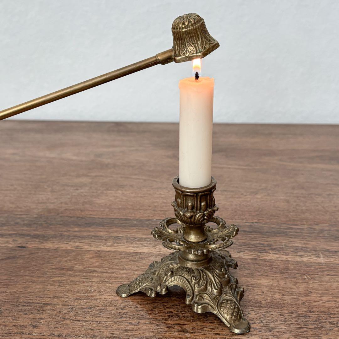 【ドイツ キャンドルスタンドとスナッファーセットT】ヴィンテージ