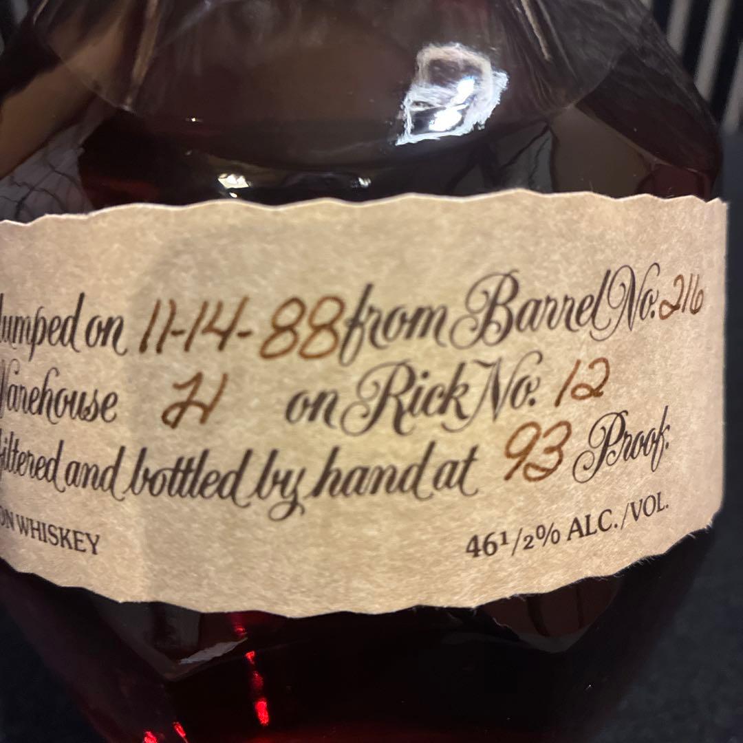 ブラントン 1988年シングルバレル バーボンウイスキー（袋あり、箱無し）