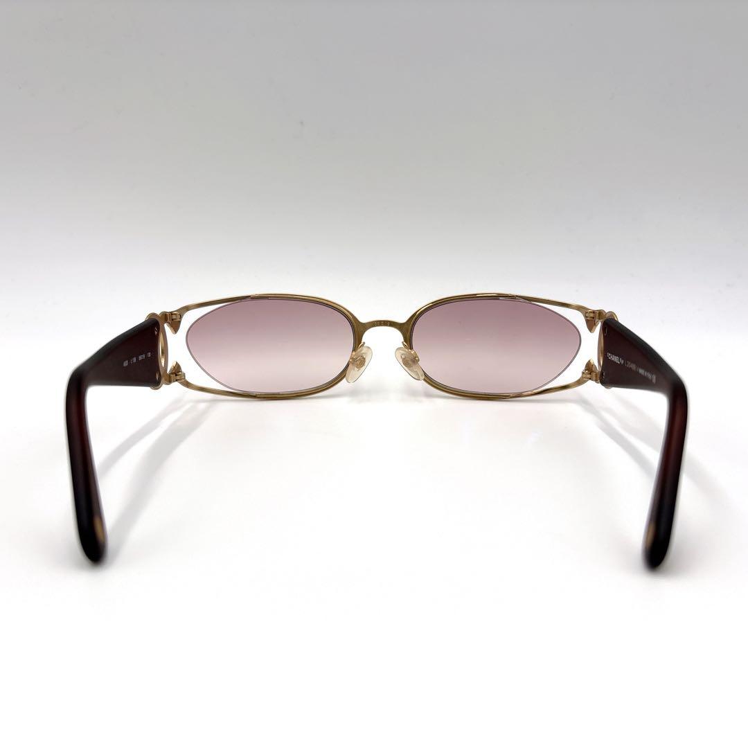 希少 美品 CHANEL シャネル サングラス ココマーク ゴールド 4023