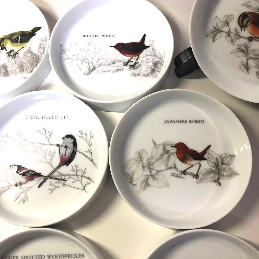 D☆ 鳥　野鳥　とり　小鳥　プレート　１４枚セット　盾3個
