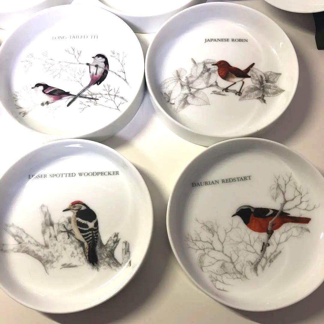 D☆ 鳥　野鳥　とり　小鳥　プレート　１４枚セット　盾3個