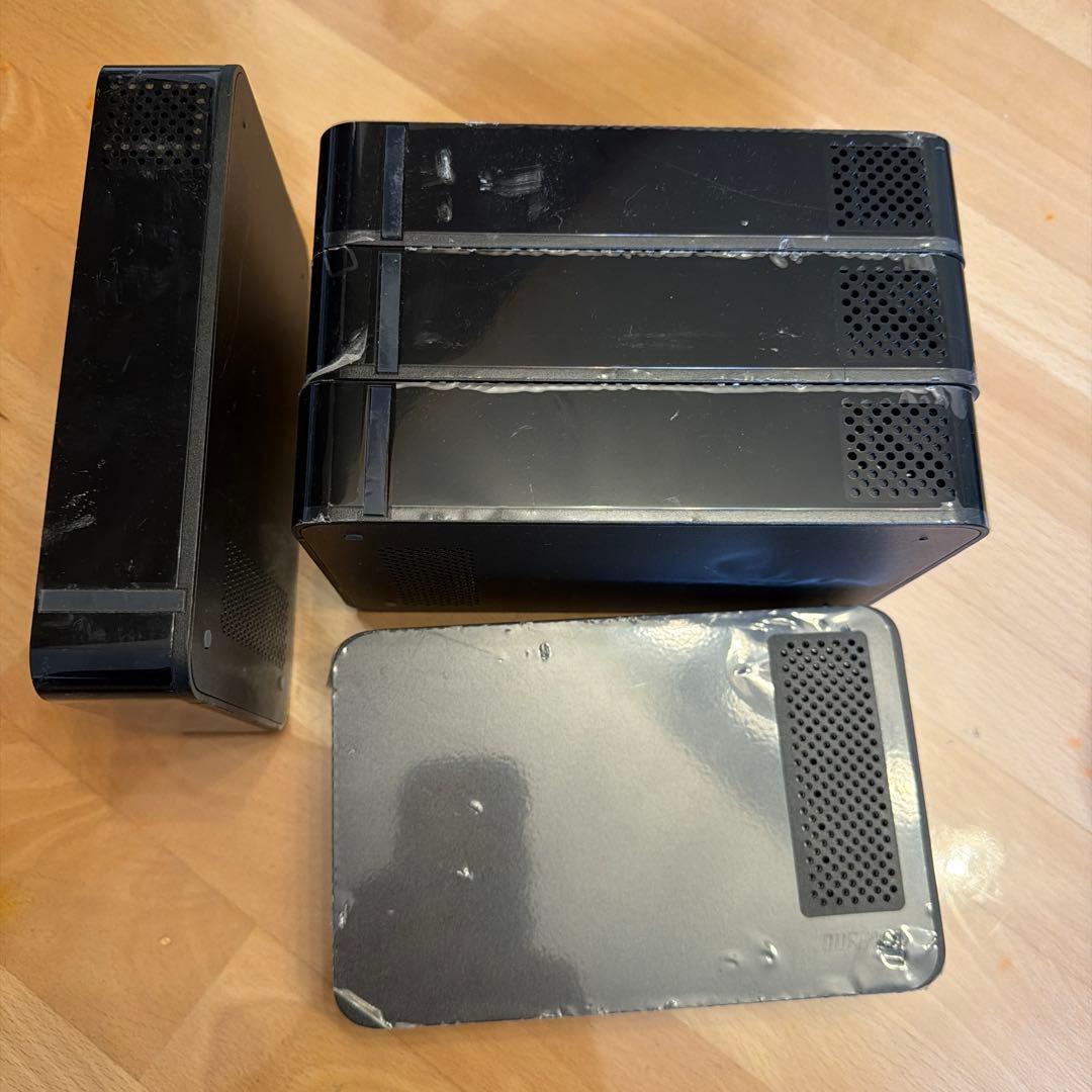 Buffalo NAS 5台 USB接続 黒