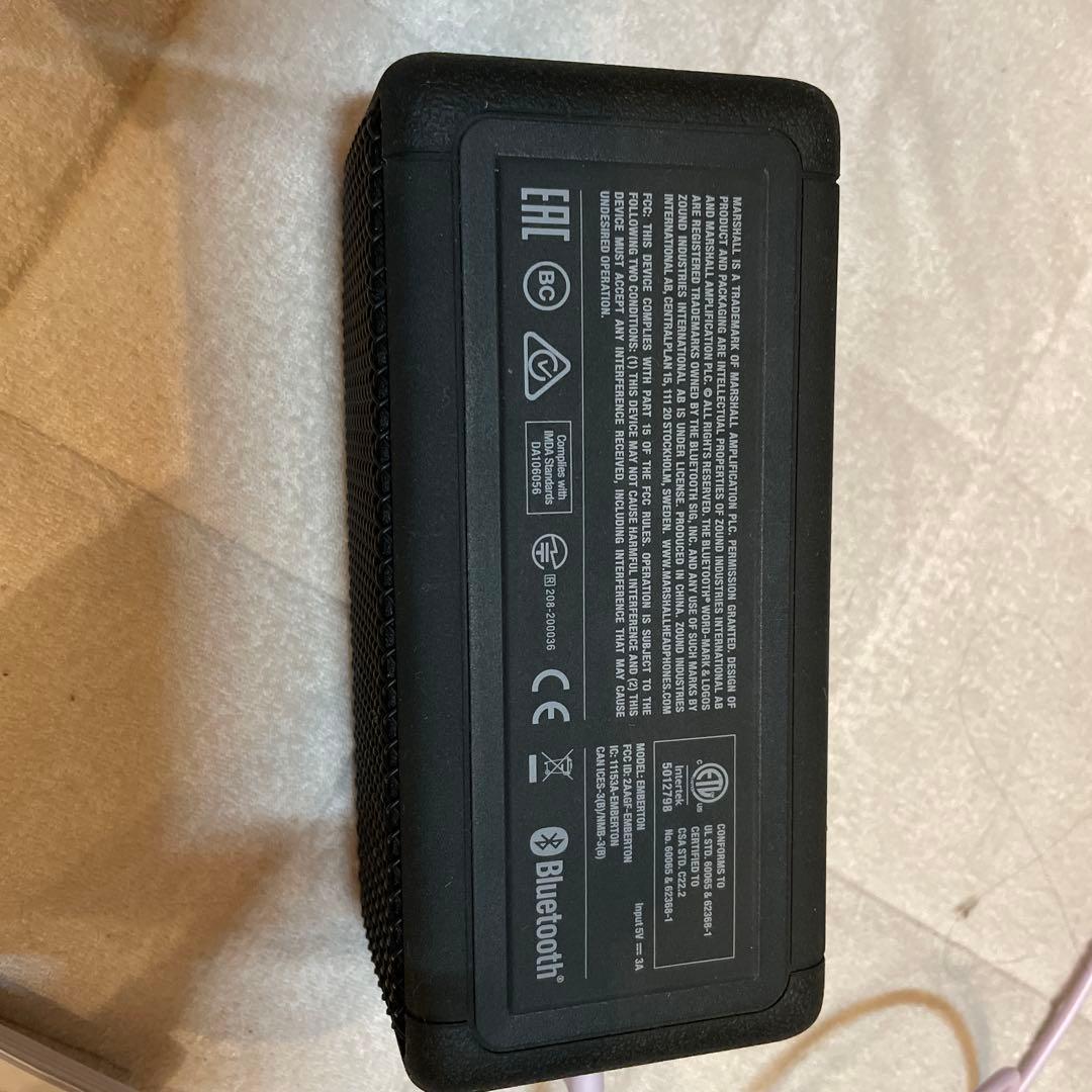 Marshall ワイヤレススピーカー Black and Brass