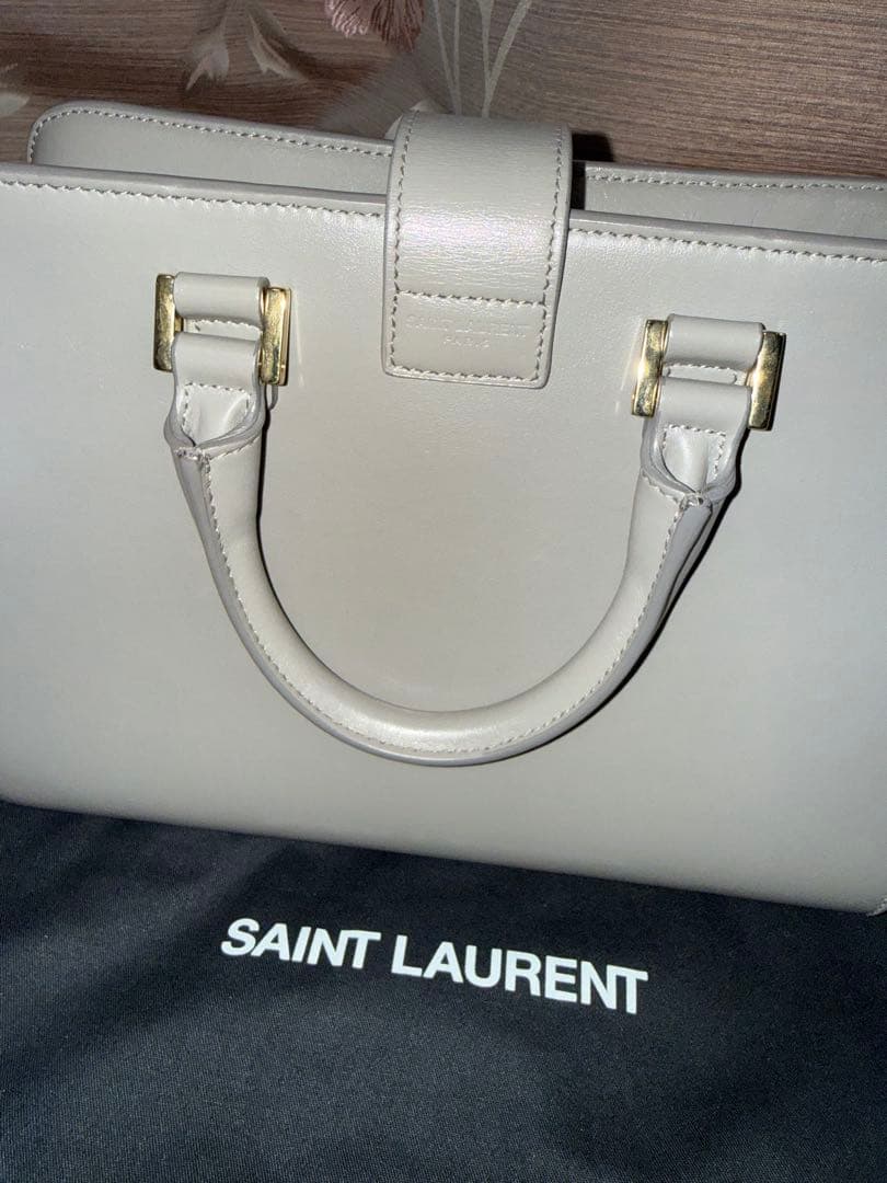 SAINT LAURENT グレー ハンドバッグ