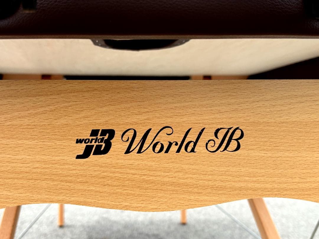 World JB エステベッド/マッサージベッド/有孔/折りたたみ/ブラウン